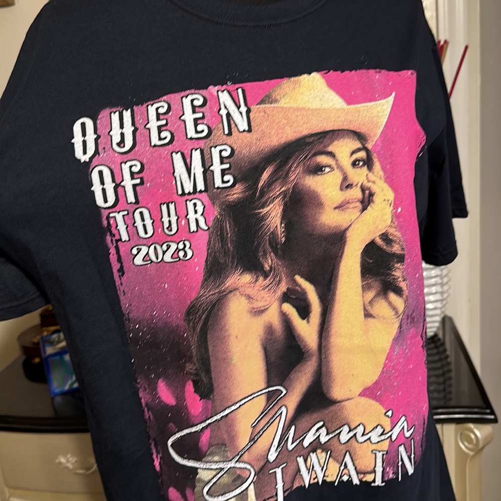 FRUIT OF THE LOOM 100% COTTON SIZE L WOMEN T-SHIRT WITH BEAUTIFUL DESIGN - Picture 4 of 7